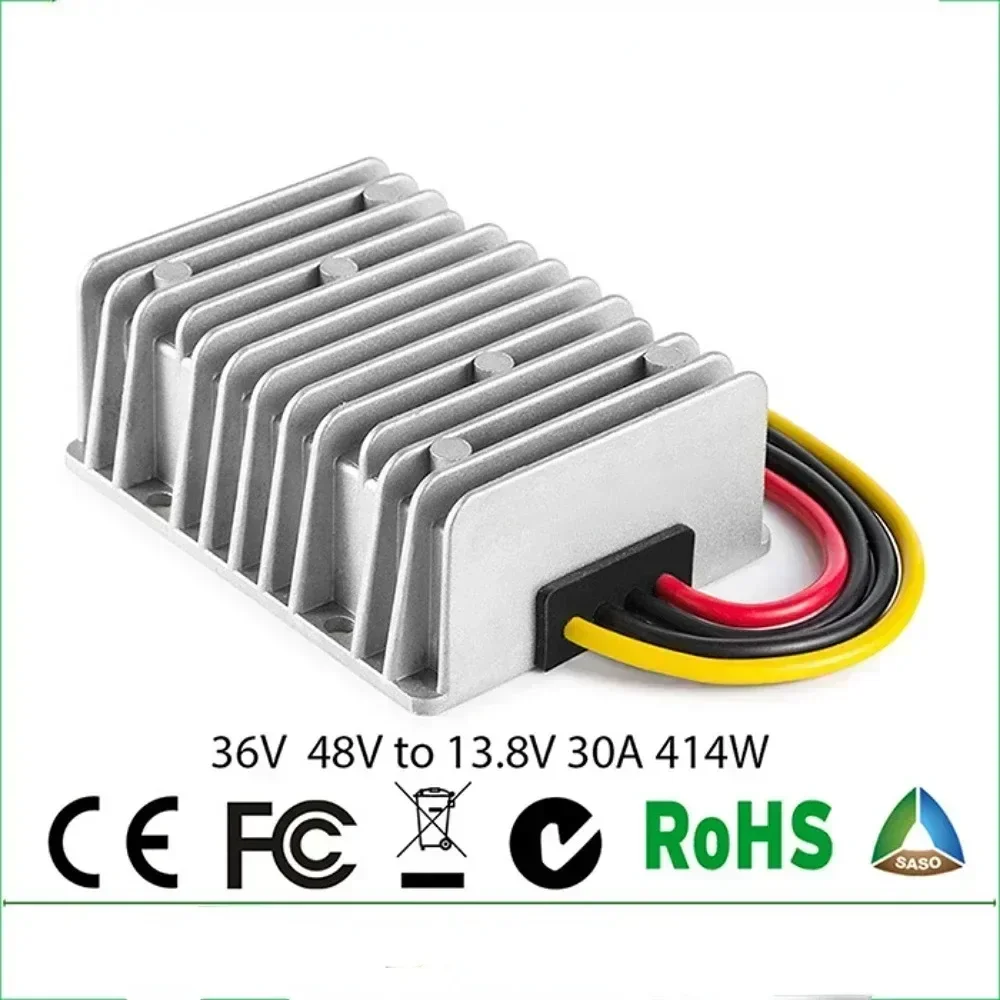 36V 48V to 12V 10A 20A 30A Voltage Reducer Step Down Converter Buck Regulator DC DC Golf Cart with Fuse CE RoHS Waterproof