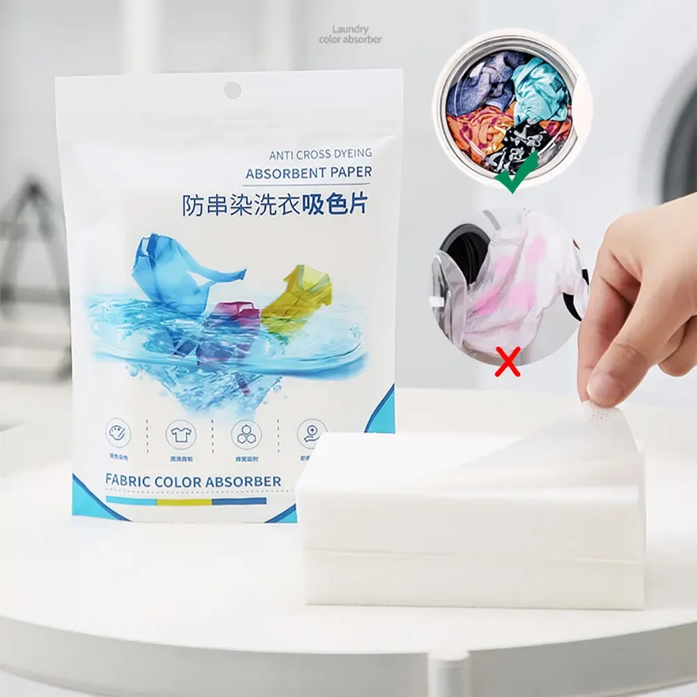 Laundry Tablets Anti-staining Dyeing Household Washing Machine Laundry Bubble Paper Color Catcher Clothes Color-absorbing Tablet