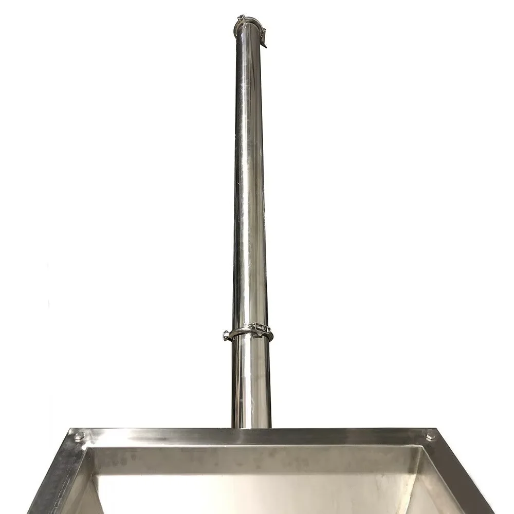 DS-3 مسحوق المغذية لآلة التعبئة مسحوق الطعام المسمار تغذية تهتز يميل مع غطاء أكريليك هوبر مربع الشامل