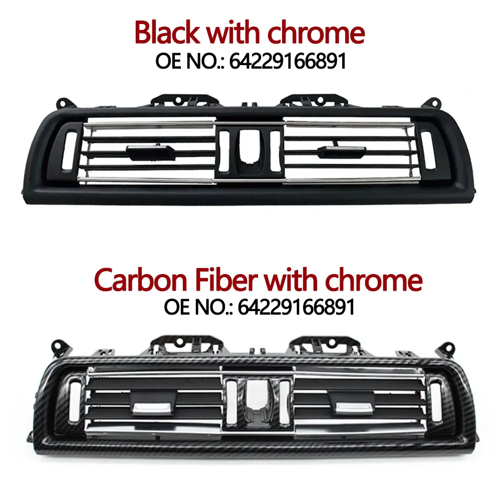 LHD RHD Console Central Chromed Air Vent Outlet Panel Grille Cover For BMW 5 Series F10 F11 520i 525i 528i 530i 535i 64229166891