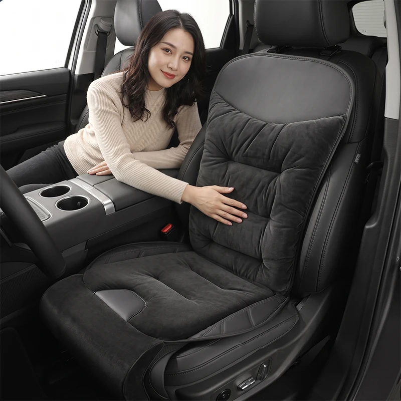 Car Seat Cushion With Extended Leg Support For Subaru WRX Forester Outback Crosstrek Legacy Impreza Levorg Warm Seat Cover