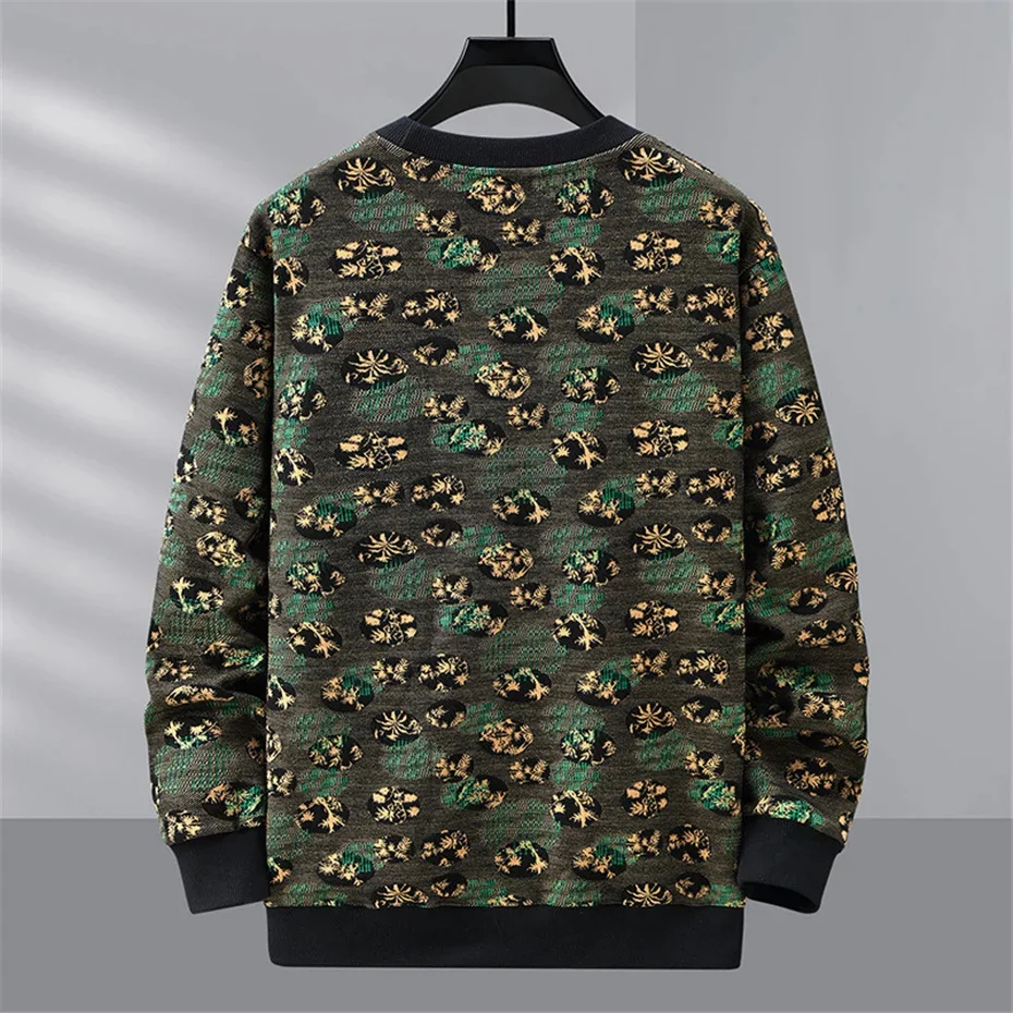 Vintage Sweatshirt Men 11XL 10XL Plus Size Sweatshirts Fashion Casual Print Pullover Male Big