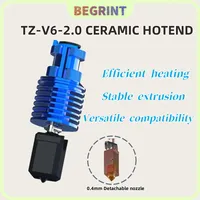Upgrade TZ V6 2.0 Hotend Kit High Speed Print Head  for Ender 3/ 3 PRO/ VORON 2.4 Hi-End Extruder J-head Prusa Ender 3 V2/ CR10