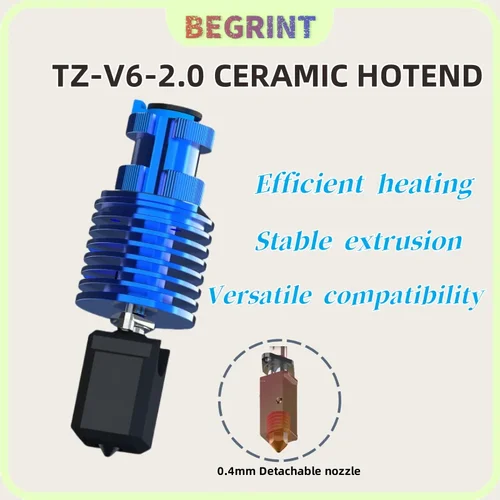 Actualización TZ V6 2,0 Kit Hotend cabezal de impresión de alta velocidad para Ender 3/ 3 PRO/VORON 2,4 extrusora de alta gama j-head Prusa Ender 3 V2/CR10
