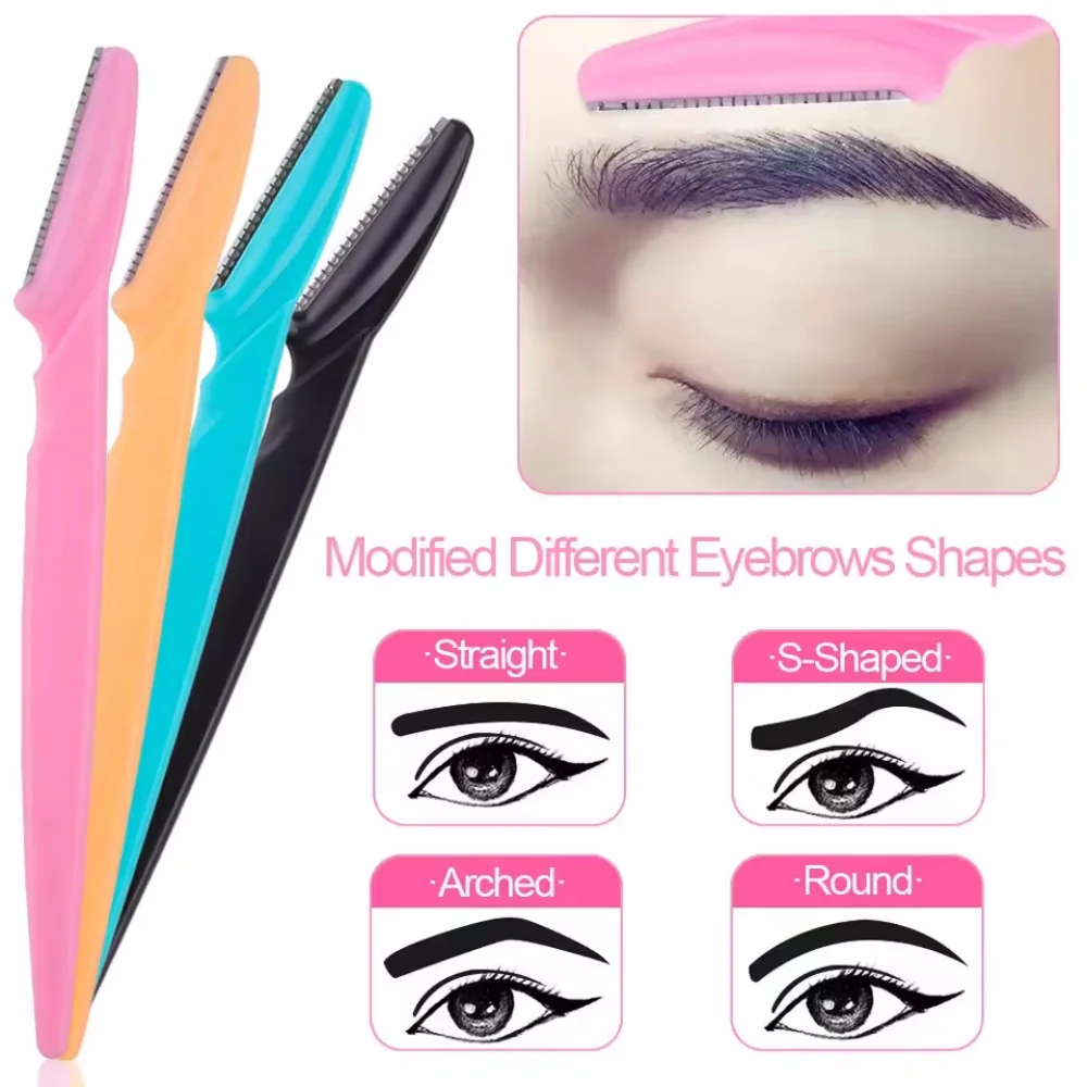 Make-up-Tools Augenbraue Trimmer Messer Tragbare Gesicht Rasierer Haarentferner Cutter Stirn Epilation Haar Entfernung Auge Rasierer Klingen