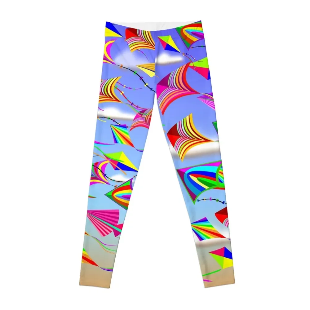 

Kites Rainbow Colors in the Wind Leggings Women sports sportswear for gym joggers for Womens Leggings