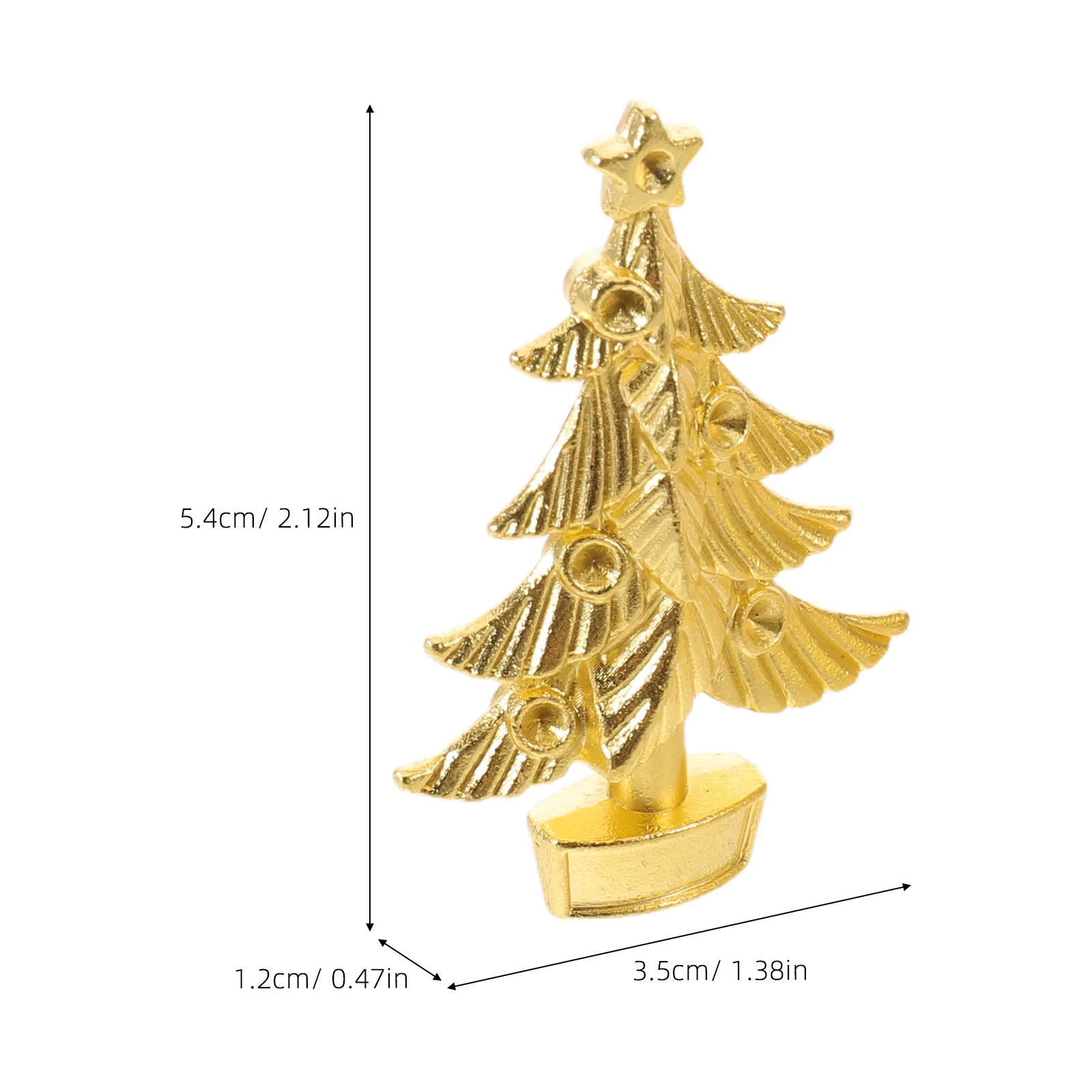 4Pcs Christmas Tree Cabinet Knobs Zinc Alloy 5.4cm Holiday Kitchen Cabinet Handles Dresser Drawer Pulls Tree Shaped Decorative