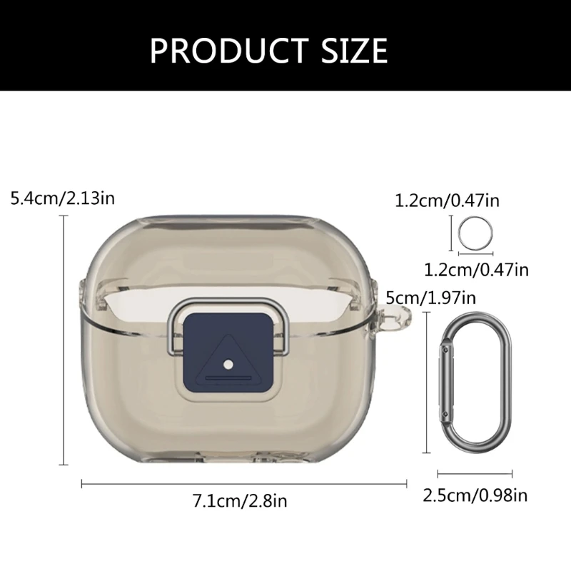 Прозрачный защитный чехол из ТПУ для наушников Galaxy Buds 3/3 Pro, мягкий защитный чехол, противоударный пылезащитный защитный чехол