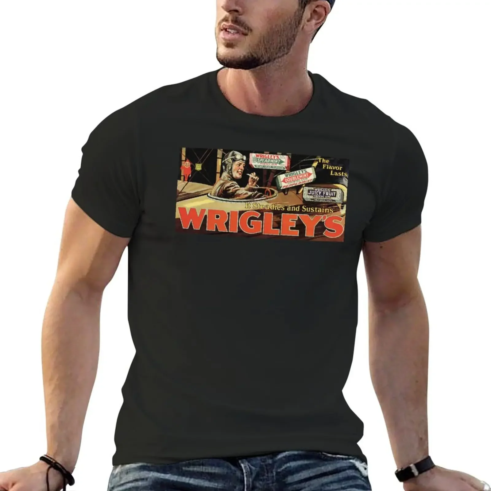 New Wrigley Chewing Gum Advertisement/ 1893 T-Shirt tops Short sleeve men graphic t shirts