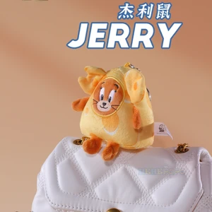 Tom ve Jerry anahtarlık peluş oyuncak karikatür çocuklar için, şekil, anime bebek anahtarlık doldurulmuş oyuncak, hediye, geleneksel, kedi ve jerry, bir fare kolye en çok satılan 12-tom'un oyuncakları-no. 10