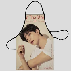 Lee Junho Apron Grill Kitchen Chef Apron Professional for BBQ, Baking, Cooking for Men Women Size 68X95cm and 50X75cm A2023.7.11