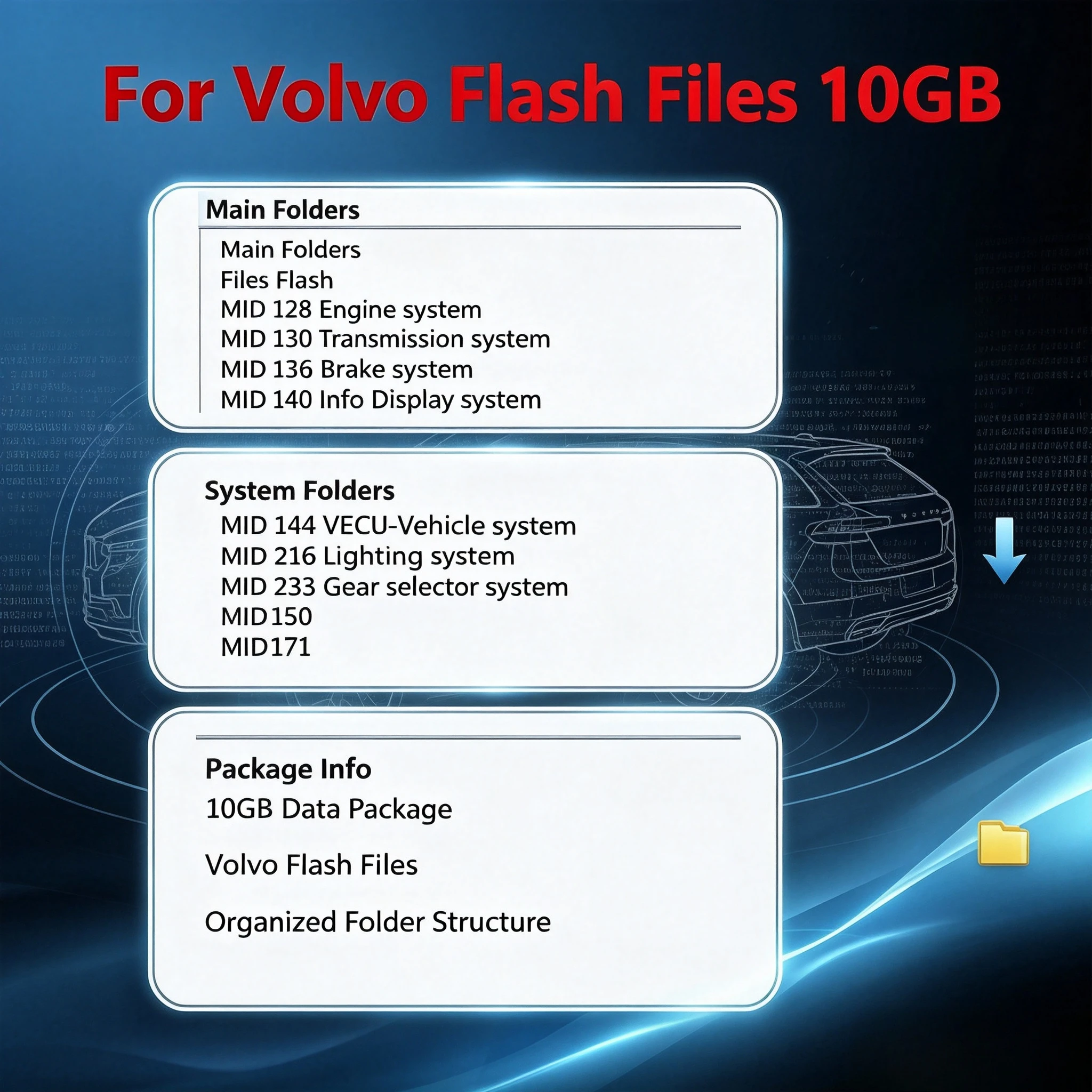 10GB Flash Files  for VolvTrucks  for Renault TRUCKS  Newest Flash Files 10GB with Install Video Guide