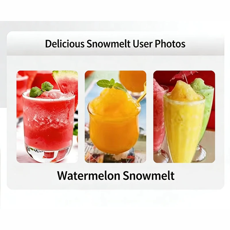 

Slush Machine 2L*2 Commercial Snow Melting Machine Cold Drink Dispenser Soft Ice Cream Slush Maker Machine