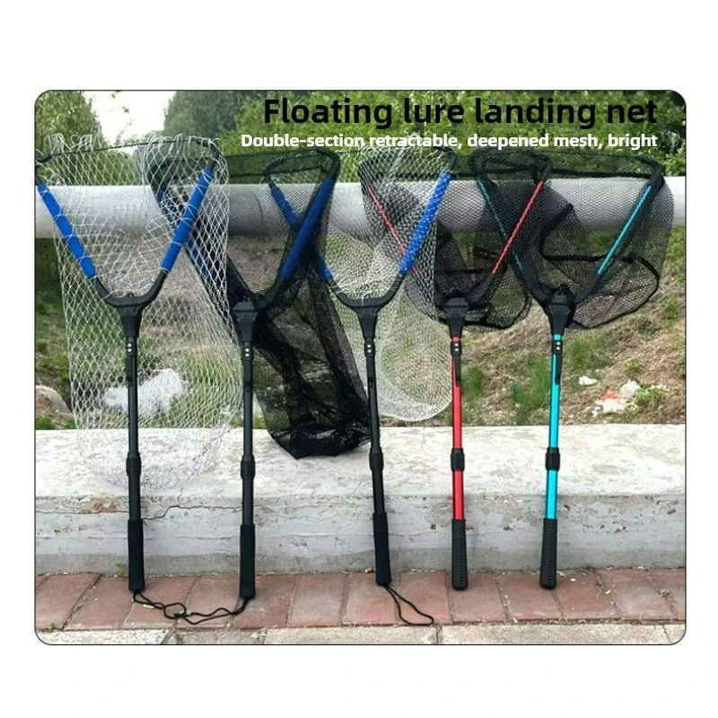 

Luya Floating Fishing Net Is A Stretchable Portable Sturdy and Durable Triangular Folding Live Fish Bag Fishing Device