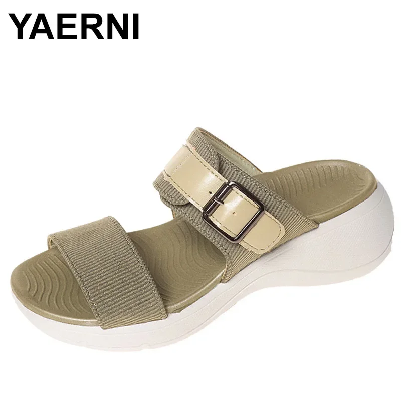 Q268 in stock  new thick-soled lightweight non-slip comfortable casual MD sports slipper a generation sandals women