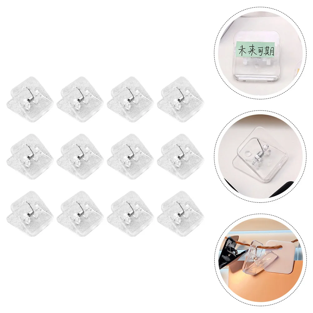 

12pcs File Clips Plastic Paper Clips For Teacher Student Bill Document Sorting Test Paper Clamps Fresh-Keeping Sealing Clip