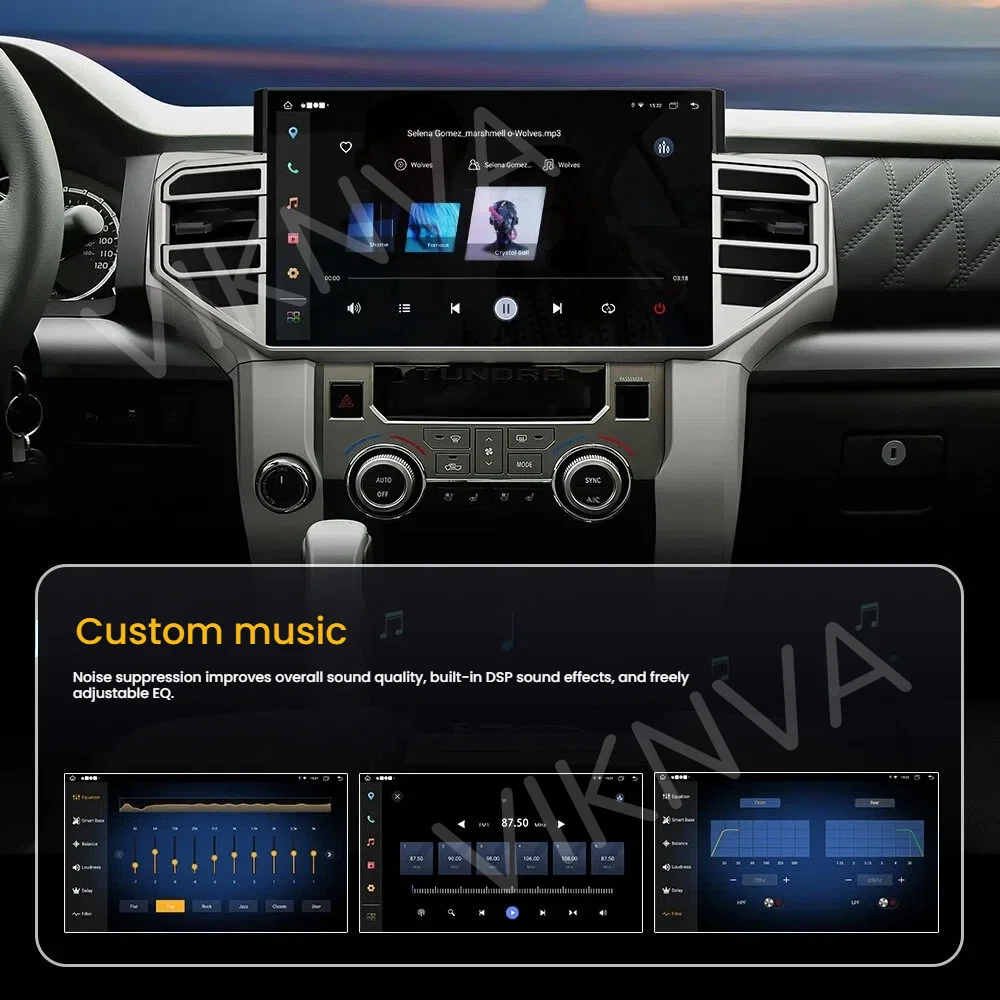 

For Toyota Tundra Sequoia 2014 2015 2016 2017 2018 2019 2020- 2024 14.6 Inch Andriod 13 CarPLay Car GPS Multimedia radio screen