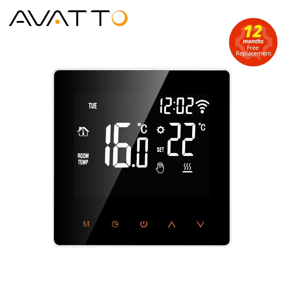 AVATTO Tuya 와이파이 스마트 온도 조절기, 구글 홈 알렉사용, 전기 바닥 난방, 물 가스 보일러, 온도 원격 제어