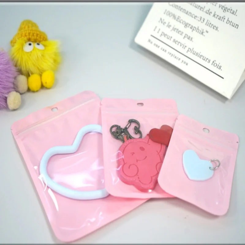 

Plastic Clear Front Ziplock Packaging Bag DIY Matcha Toys Jewelry Trinkets Chains Gifts Snack Phonecell Storage Pouches