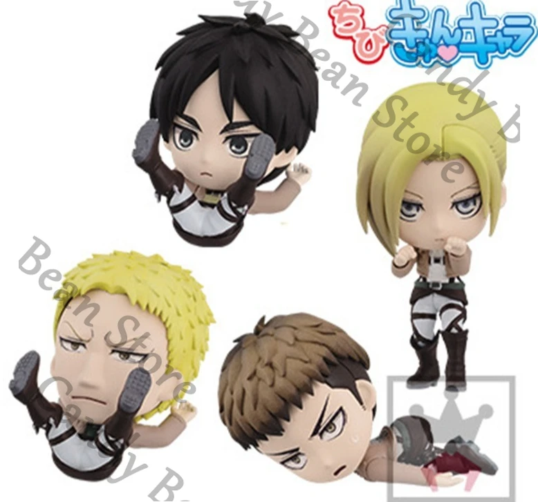 Anime Angriff auf Titan Annie Leonhart Jean Kirstein Eren Jaeger Cosplay Q Versionen Garage Kits Cartoon Figur Modell Schmücken Geschenk
