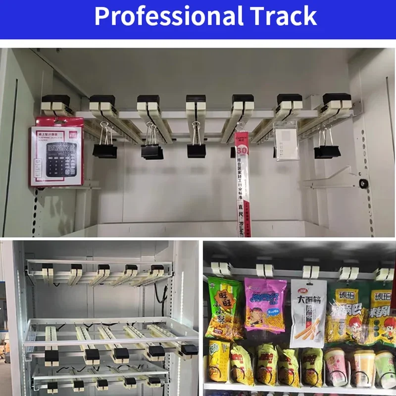 Vending machine aisle accessories Mini conveyor belt with hook PU belt vending machine track cargo track automatic conveyor belt