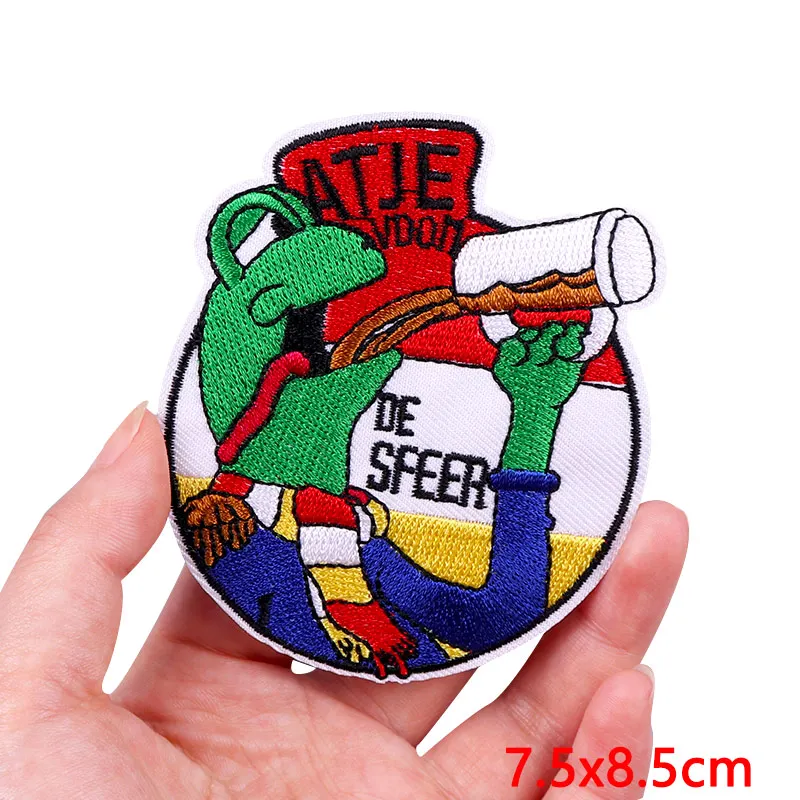 Netherland Oeteldonk Emblem Embroidery Patch Iron On Patches For Clothing Forg Carnival For Netherland Patches On Clothes Badges