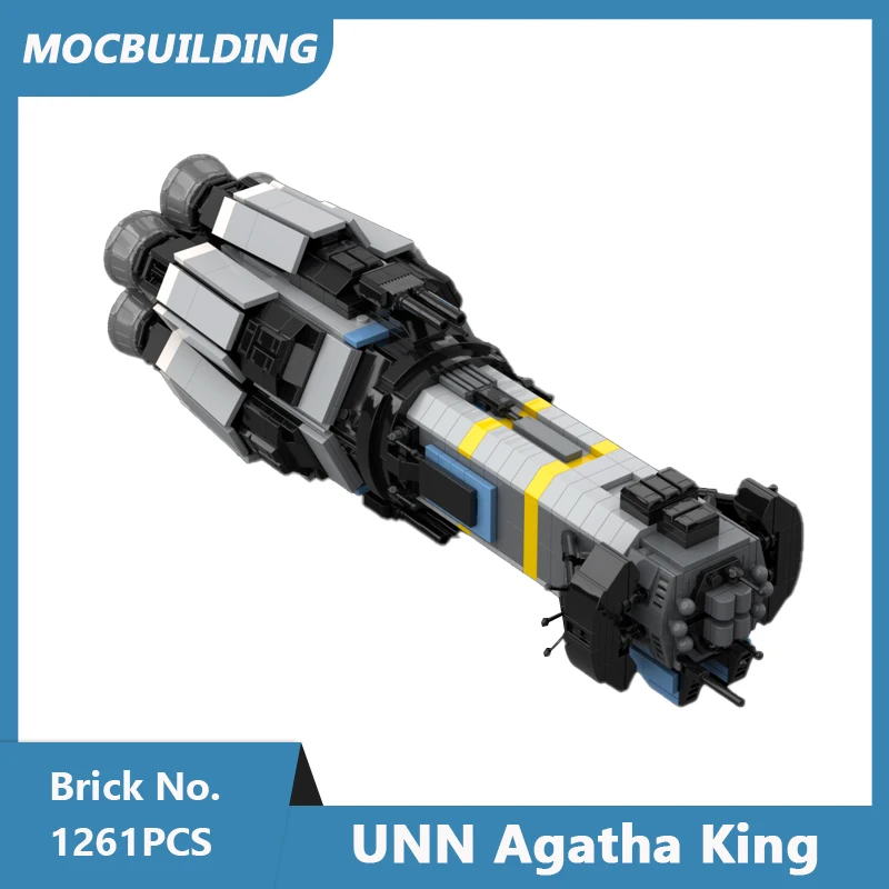 MOC Building Blocks UNN Agatha King 1 : 900 Scale Truman-class Dreadnought DIY Assembled Bricks Children Toys Kids Gifts 1261PCS