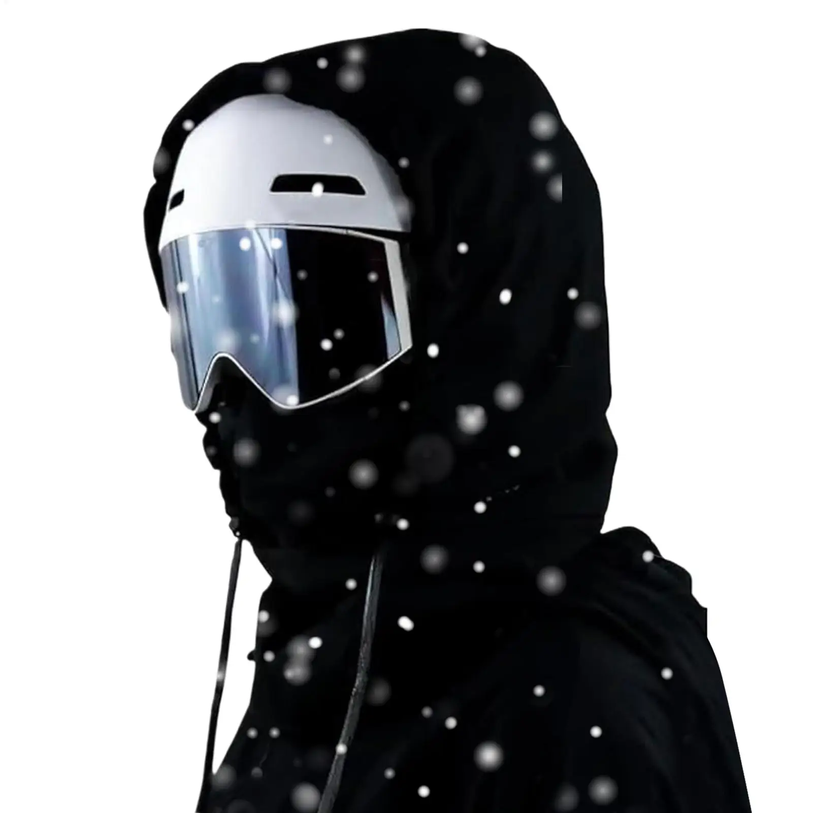 

Ski Hood Breathable Fleece Waterproof Warmer With Adjustable Drawstring Winter Hood Hat For Cycling Dust Outdoor Work Hiking