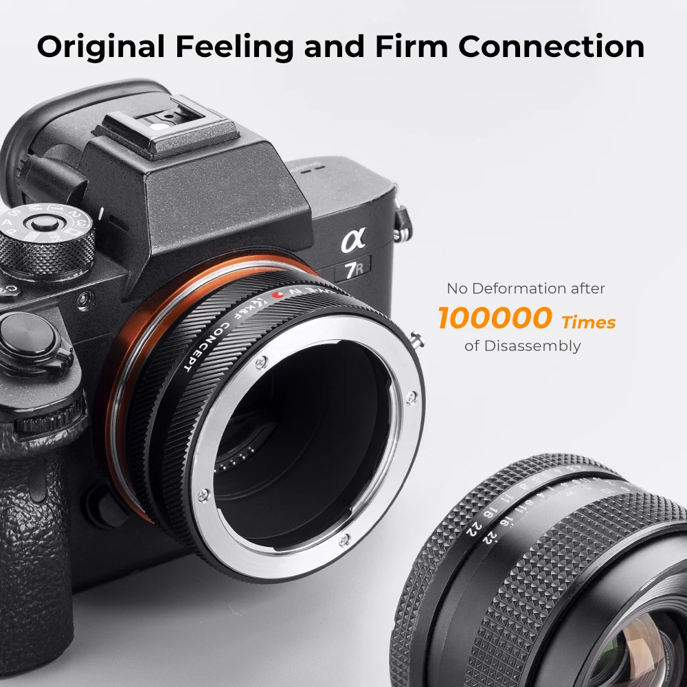 K&F Concept C/Y-E IV PRO Lens Mount Adapter for C/Y (Contax/Yashica) SLR Lens Mount to Sony E Camera Body Adapter Ring