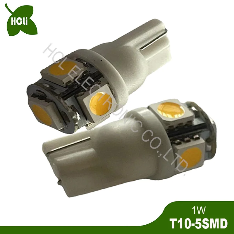 High quality DC3V 4.5V 5V 6V 6.3V 12V 24V T10 Wedge W5W 194 501 168 Led Map Dome Lights Auto Signal Lamp free shipping 100pc/lot