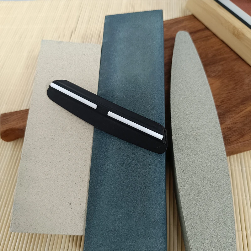 Professional Knife Sharpening Stone Kit 400/1000 3000/8000 Grit Non-slip Bamboo Base Double-side Knife Whetstone Angle guide
