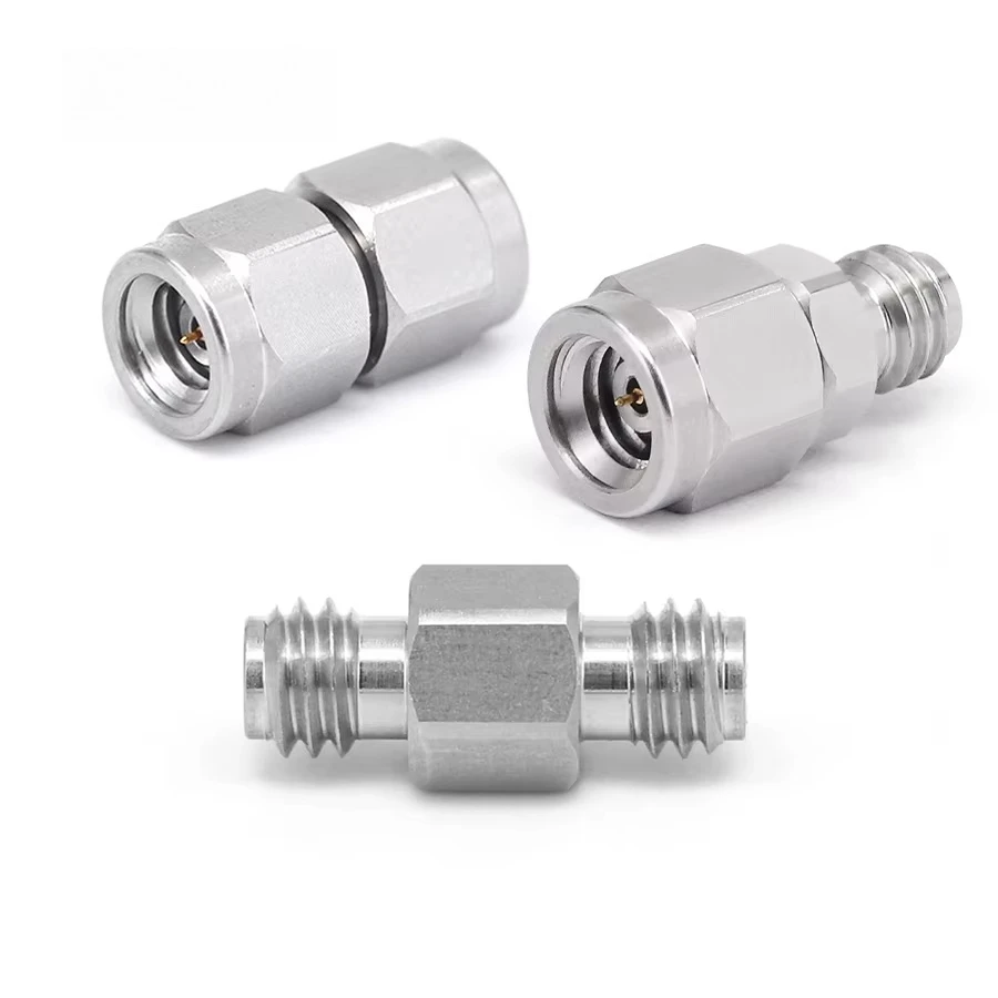 High Frequency Millimeter Wave RF Adapter 1.0mm to 1.0mm Stainless Steel DC-110GHz