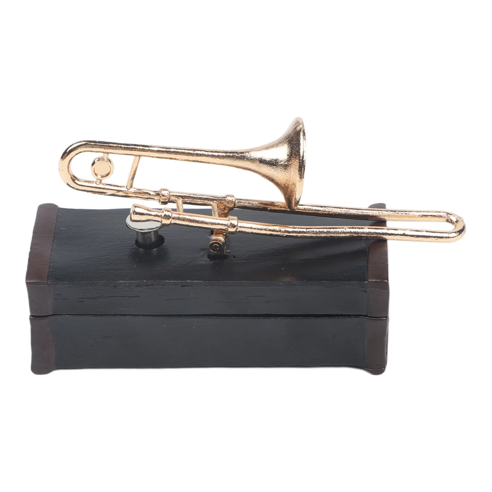 Hand-Finished Trombone Music Box Combining Sculptural Intent And Sound Utility Sized For Placement Without Overwhelming Space