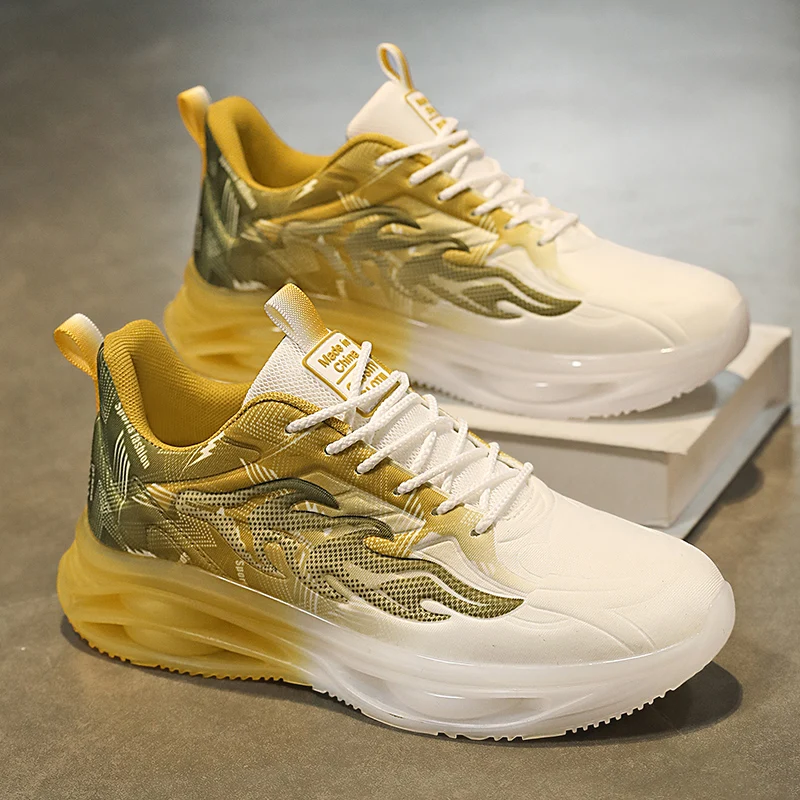 

2025 Spring and Autumn Sports Shoes Men's Travel and Leisure Shoes Breathable Mesh Running Shoes Men's Shoes