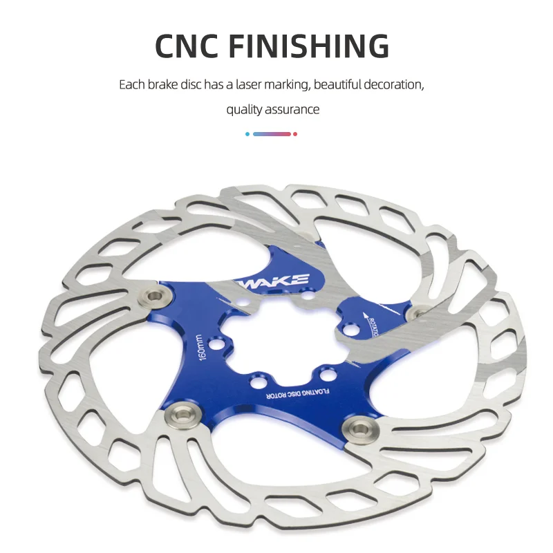 دوار فرامل قرصية إيقاظ MTB ، قوي ، تبديد الحرارة ، عائم ،