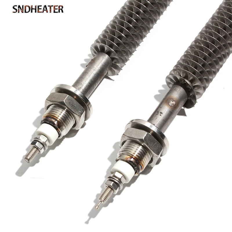 SNDHEATER 304SS Fin Heater Tube Tubular Heating Element for Air U Type M18*25 110V 220V 380V 800W 1000W 1200W 1500W 2000W