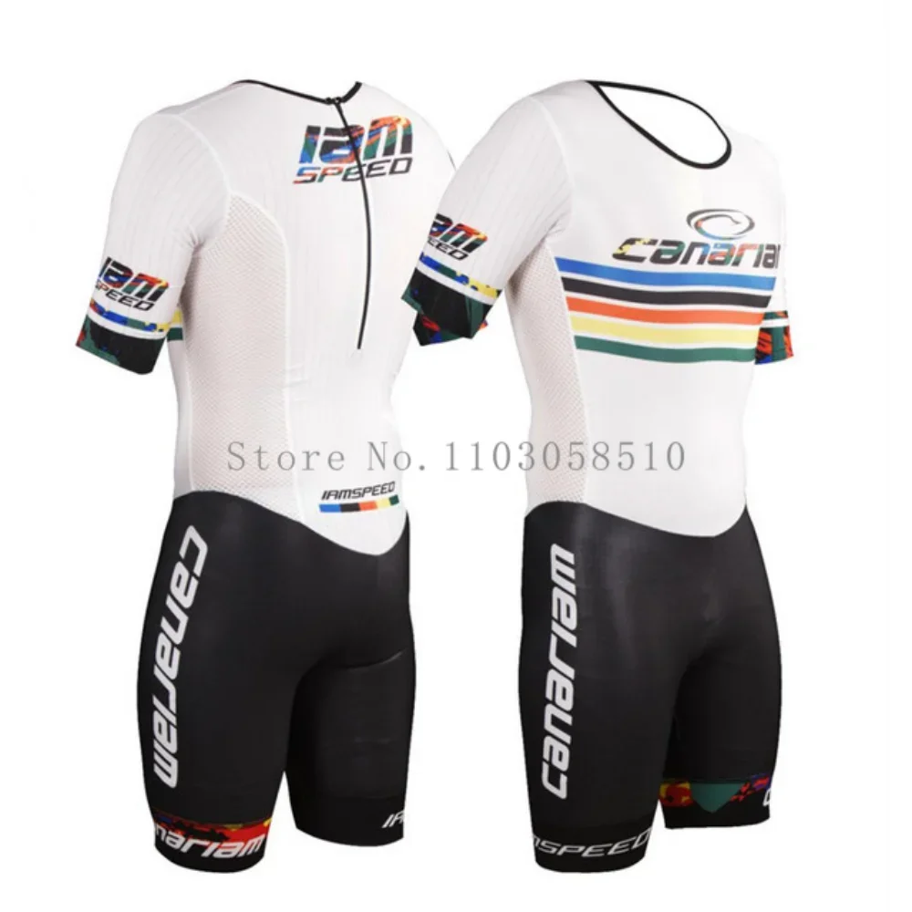 2025 Canariam Men's Skate Suit Roller Skate Speed Race Fast Skat Speed Skats Ciclismo Skating Jumpsuit Pro Team Tights Skinsuit