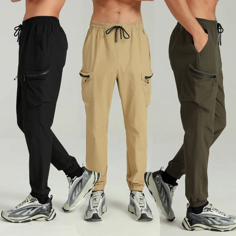 

Muscle Exercise Fitness Running Pants Training Loose Thin Breathable Basketball Sweatpants Girdle Feet Men Fashion Four Seasons