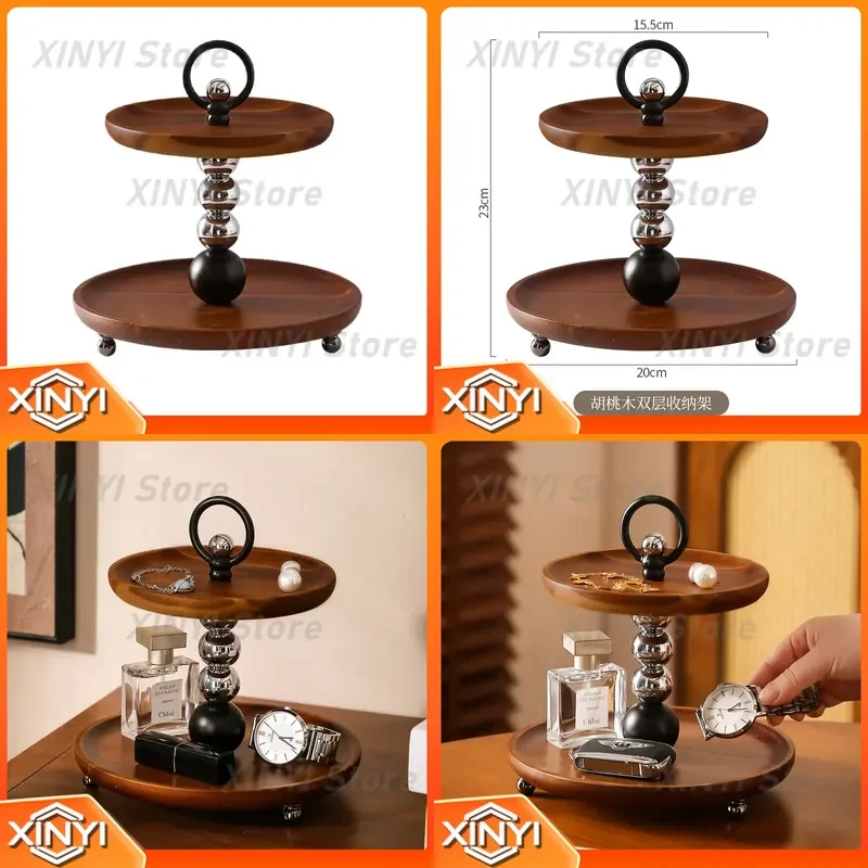 For Desktop Key Storage Tray Rack for Living Room Dresser Jewelry Aromatherapy Perfume Organizer Light Luxury Home Decor