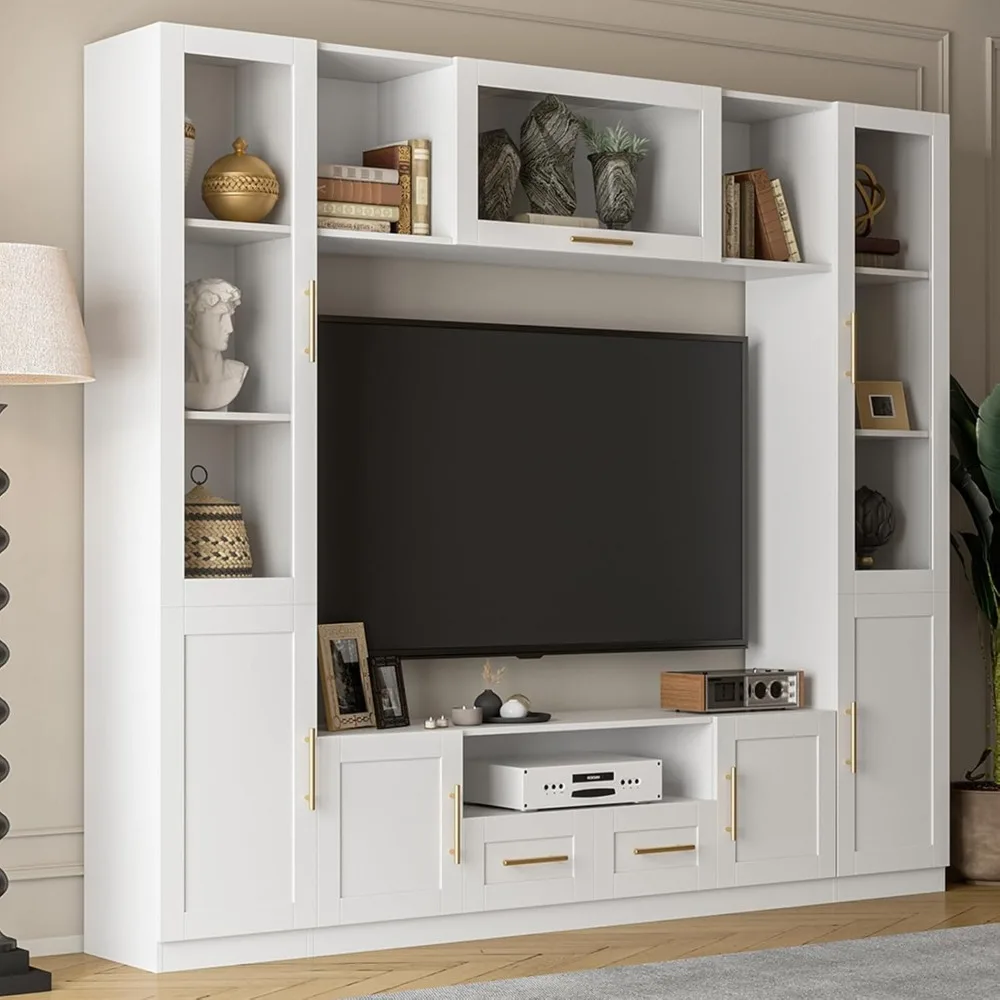 4-Piece Wall Unit TV Stand for TVs Up to 70