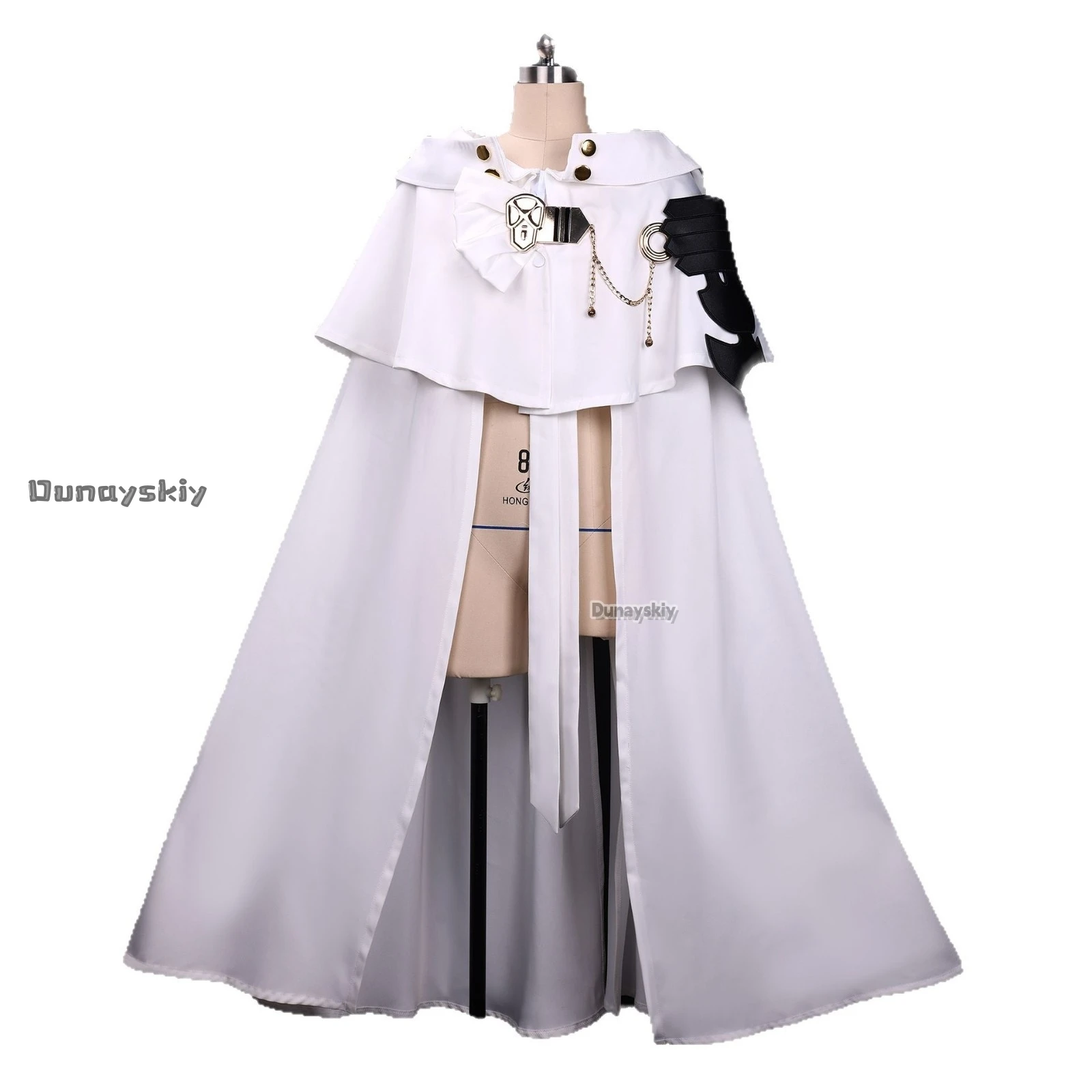 أزياء أنيمي ساروف أوف ذا إند هياكويا ميكايلا التأثيرية 9.84 بوصة إكسسوار مجوهرات كيب أبيض ملابس لحفلات الهالوين للجنسين