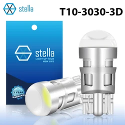Stella 2pcs Car T10 LED Light 12V Lens 3D Shining Bulb Interior Signal Reading Lamps Big Chip Clearance Backup Reverse Lights