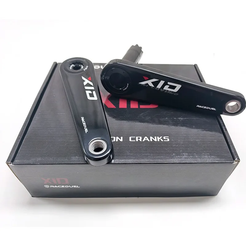 RACEDUEL 110BCD Carbon Crankset 11/12 Speed Double Chainring for Shimano R7000 R8000 R9100 R9200 50-34T/52-36T/53-39T/54-40T