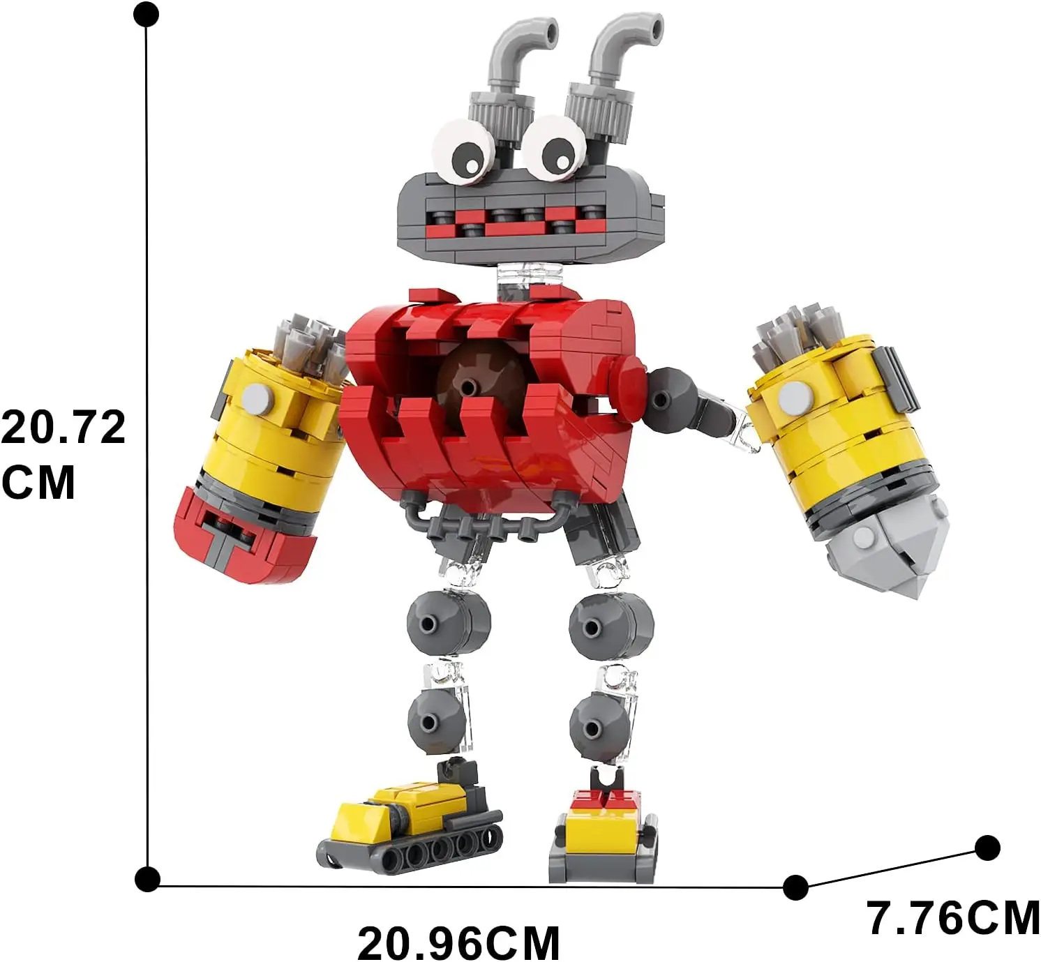 Ensemble de jouets de construction de chœur de monstres pour enfants, monstre chantant, modèle de figurine d'action Epic Wubboox, animal en peluche, cadeau, 296 pièces