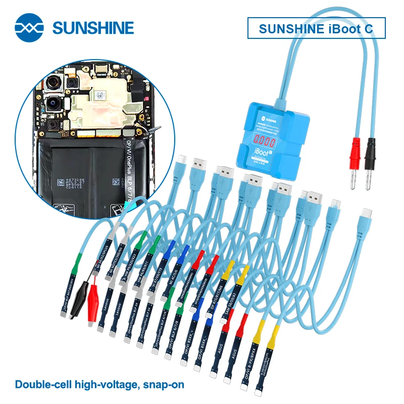 SUNSHINE iBoot C Android cep telefonu serisi dijital güç kablosu 8V yüksek gerilim Boot çeşitli Android telefon modelleri için uygun