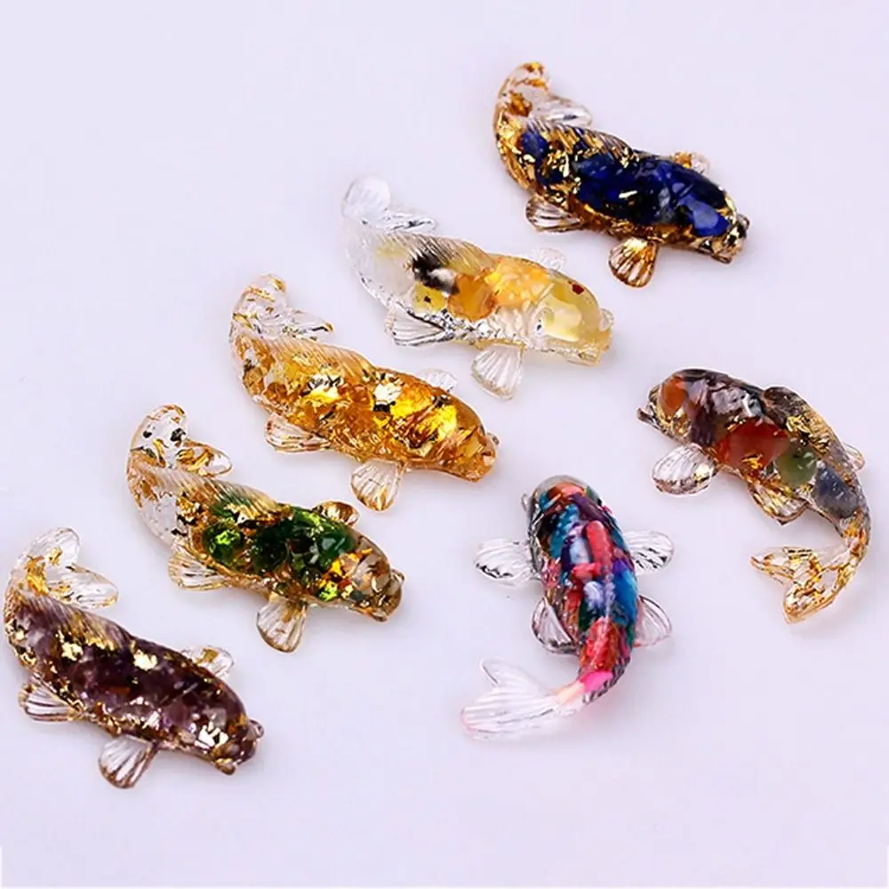 Gift Handicraft Natural Crystal Home Decoration Resin Crafts Wedding Accessories Car Pendant Fish Ornaments Artificial Fish