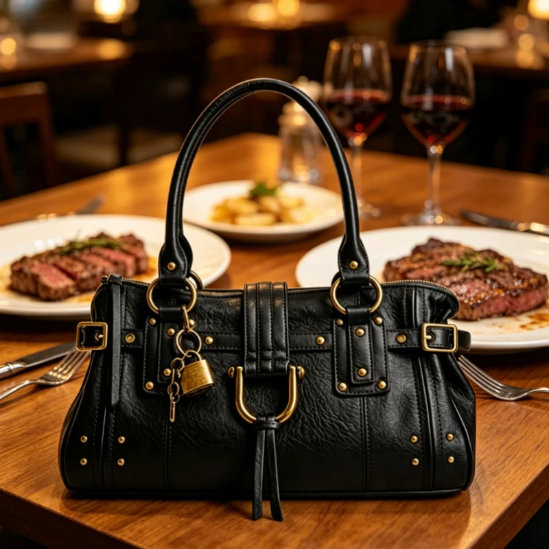 Classic and elegant women's shoulder bag, casual and fashionable party handbag, modern and fashionable backpack