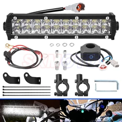 LED Headlight Light Bar Lighting Kit For CRF250F CRF110 YZF450  7/8” Motocross Handlebars Dirt Bike Off Road 60W Hight Lamp