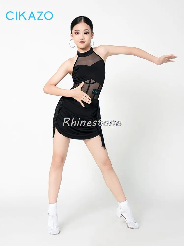 Latin Dance Girls' Design Sense Professional Practice Children's Dress Performance Summer