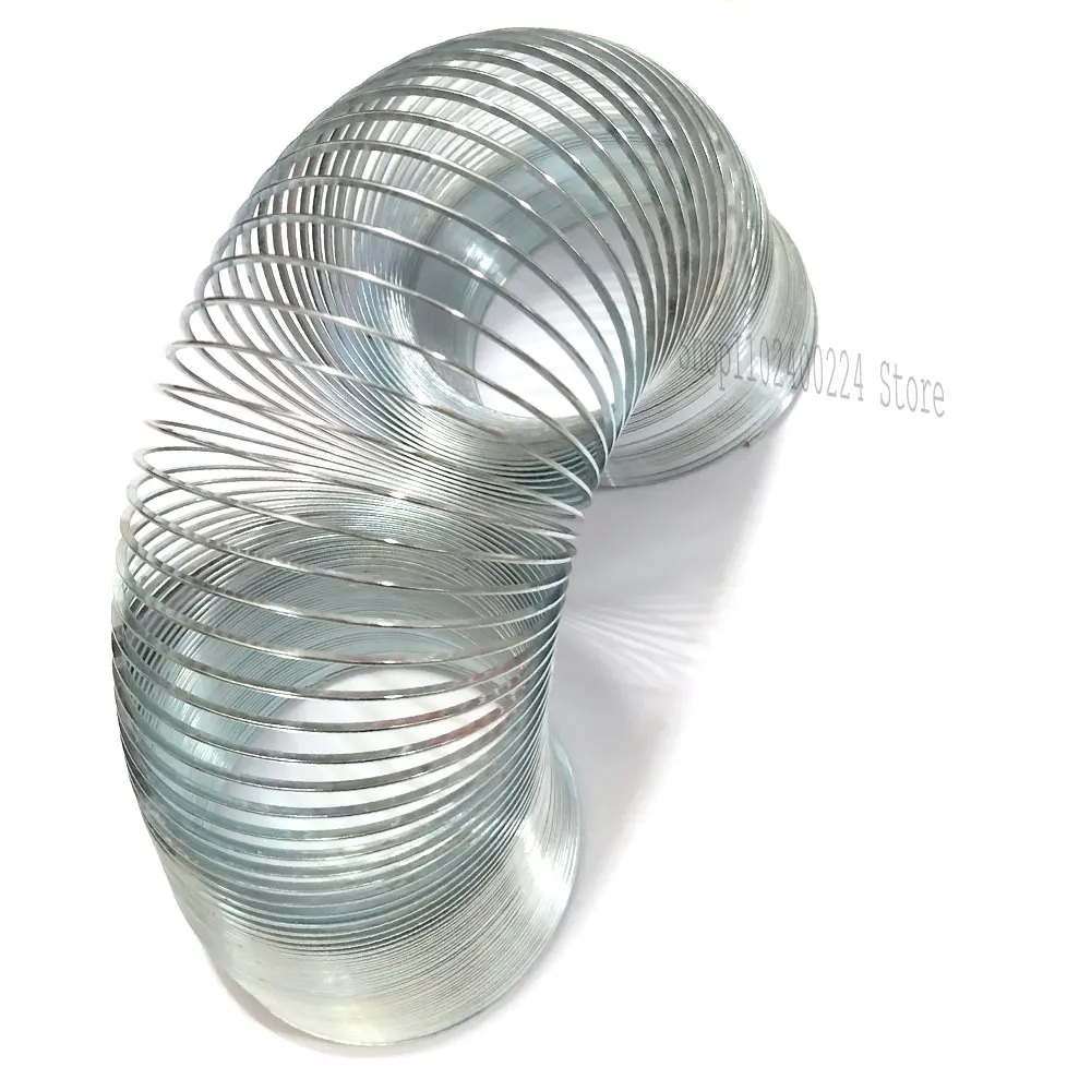 Height 69MM Science Kids Toys Small Rainbow Coil Metal Slinky Spring Nostalgics Walking Mini Magic Steel Toy Spring